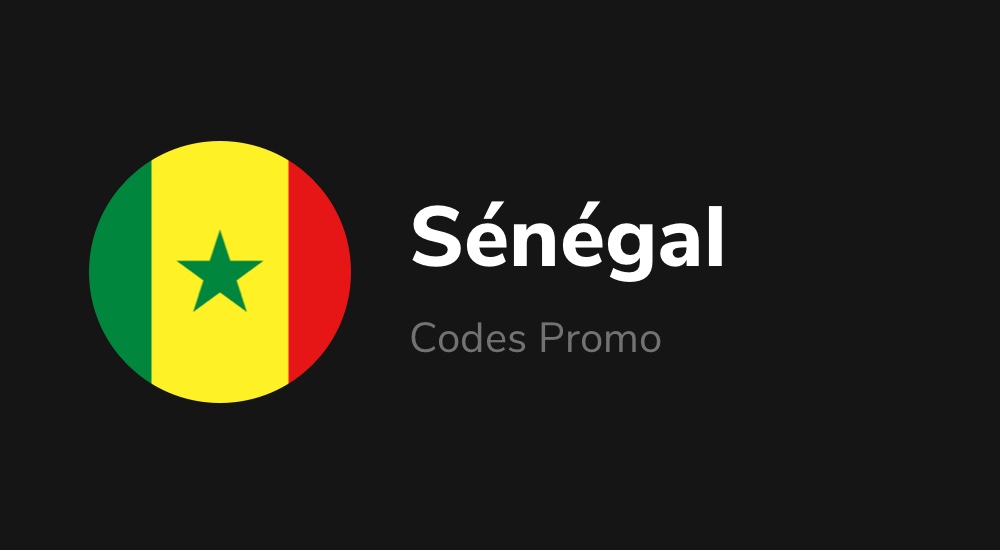sénégal codes promo